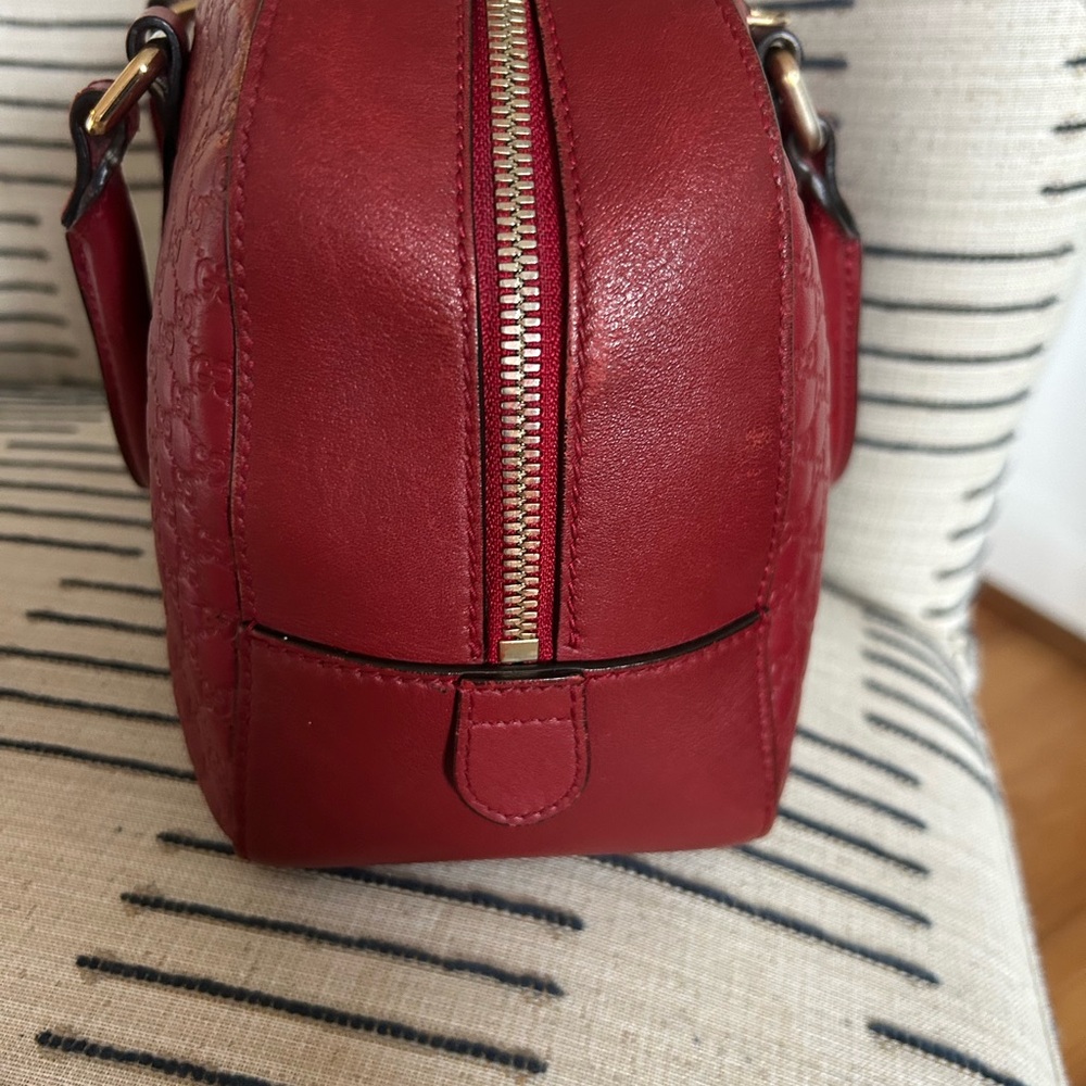 Red Microguccisima Boston Handbag - Picture 9 of 11